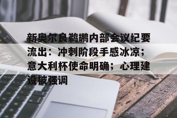包含新奥尔良鹈鹕内部会议纪要流出：冲刺阶段手感冰凉；意大利杯使命明确；心理建设被强调的词条